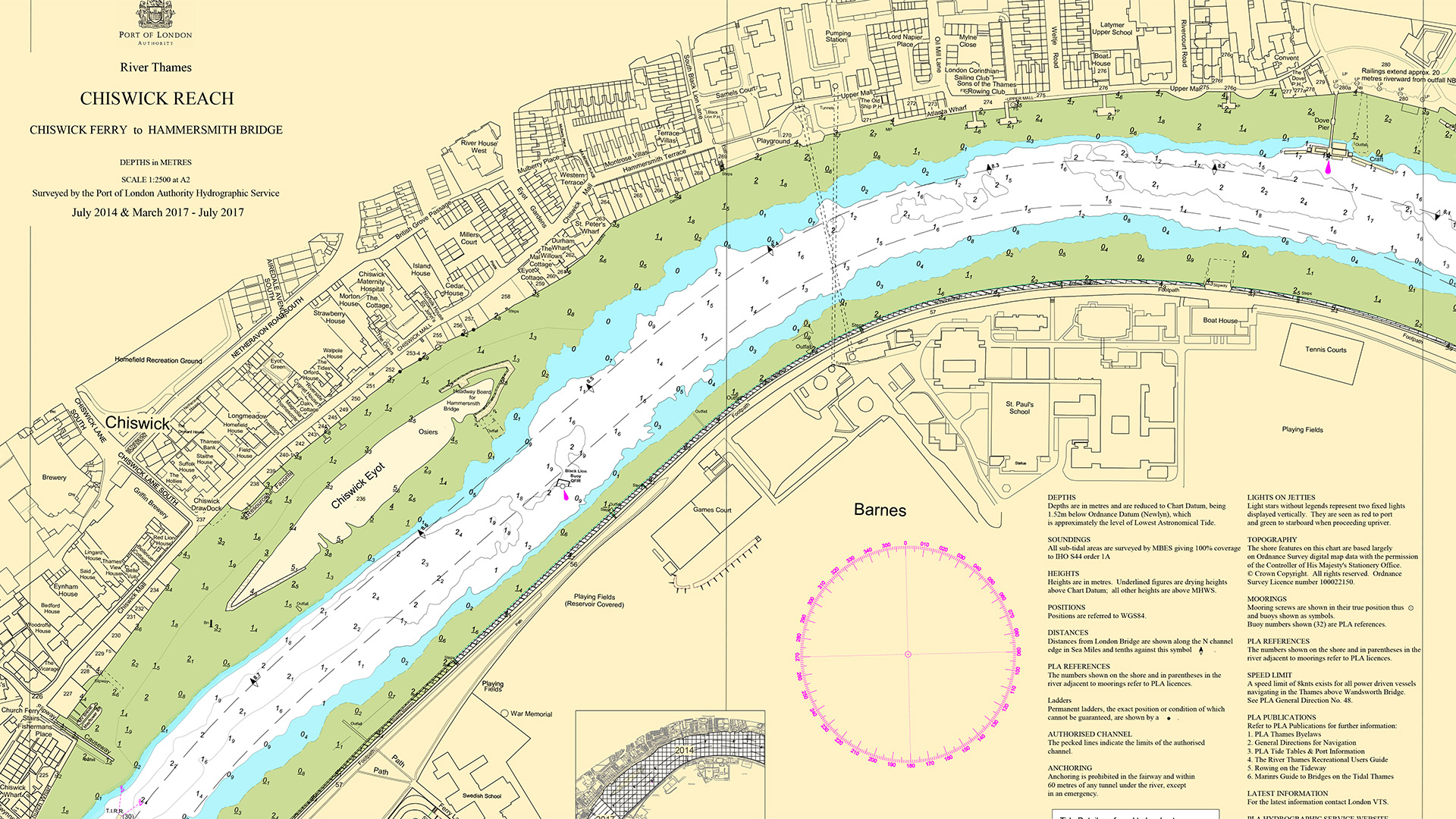 Chiswick Reach Chart