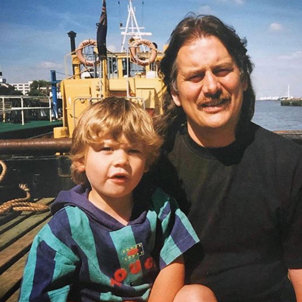Joe Lukes and his Dad on a Svitzer tug