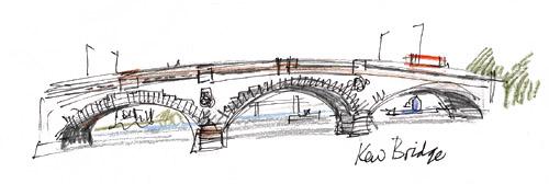 Drawing of Kew bridge