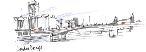 Drawing of London Bridge