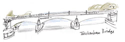 Twickenham Bridge drawing