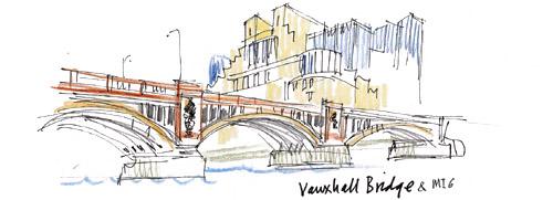 Vauxhall Bridge drawing