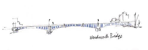 Wandsworth Bridge drawing