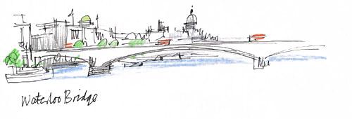 Waterloo Bridge drawing