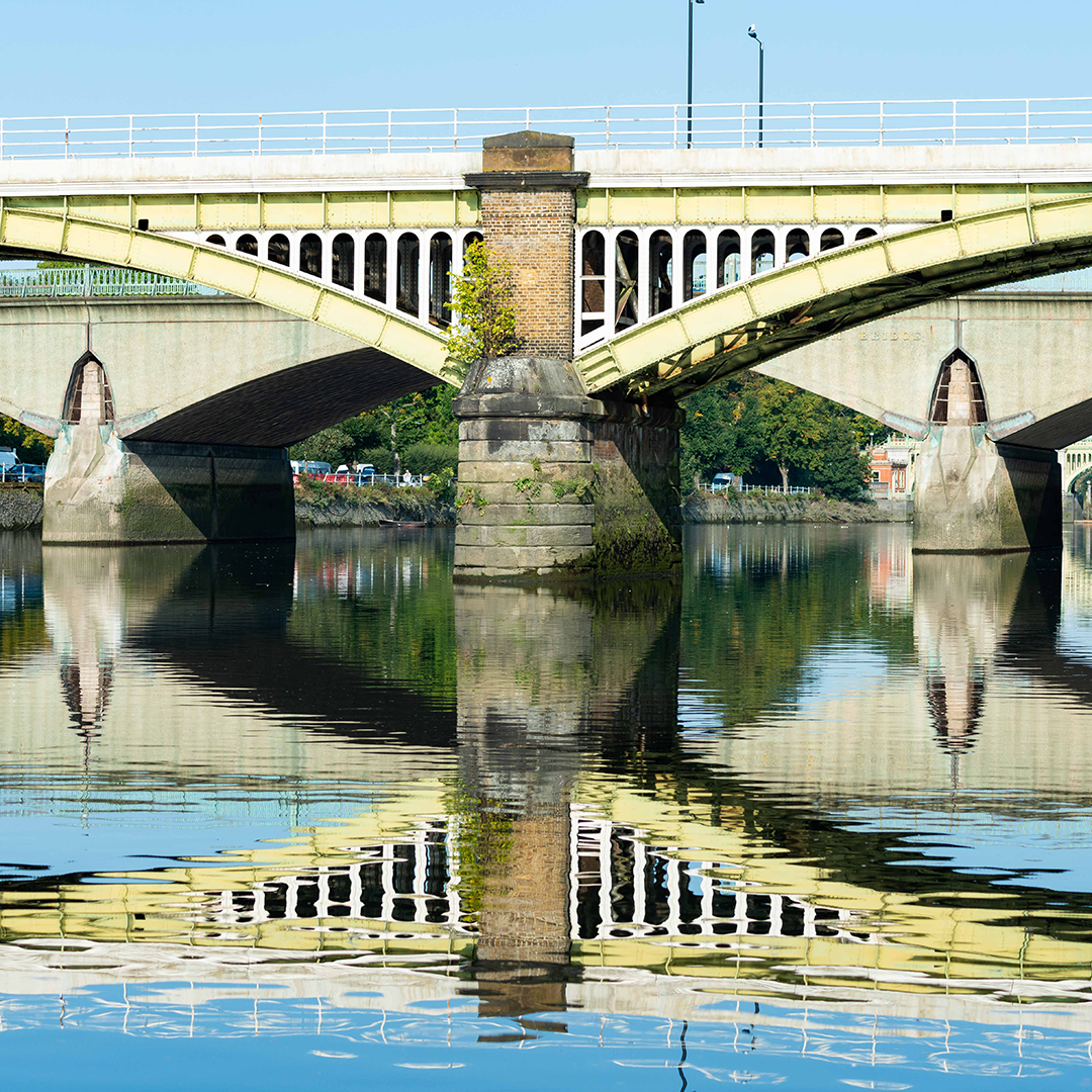 Richmond Rail Bridge reflections