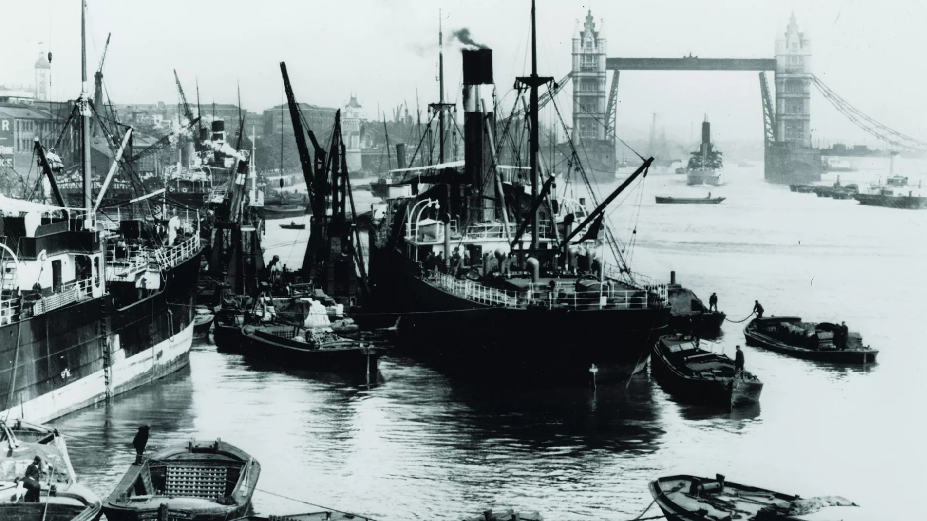 Upper Pool Port of London Archive shipping cargo busy