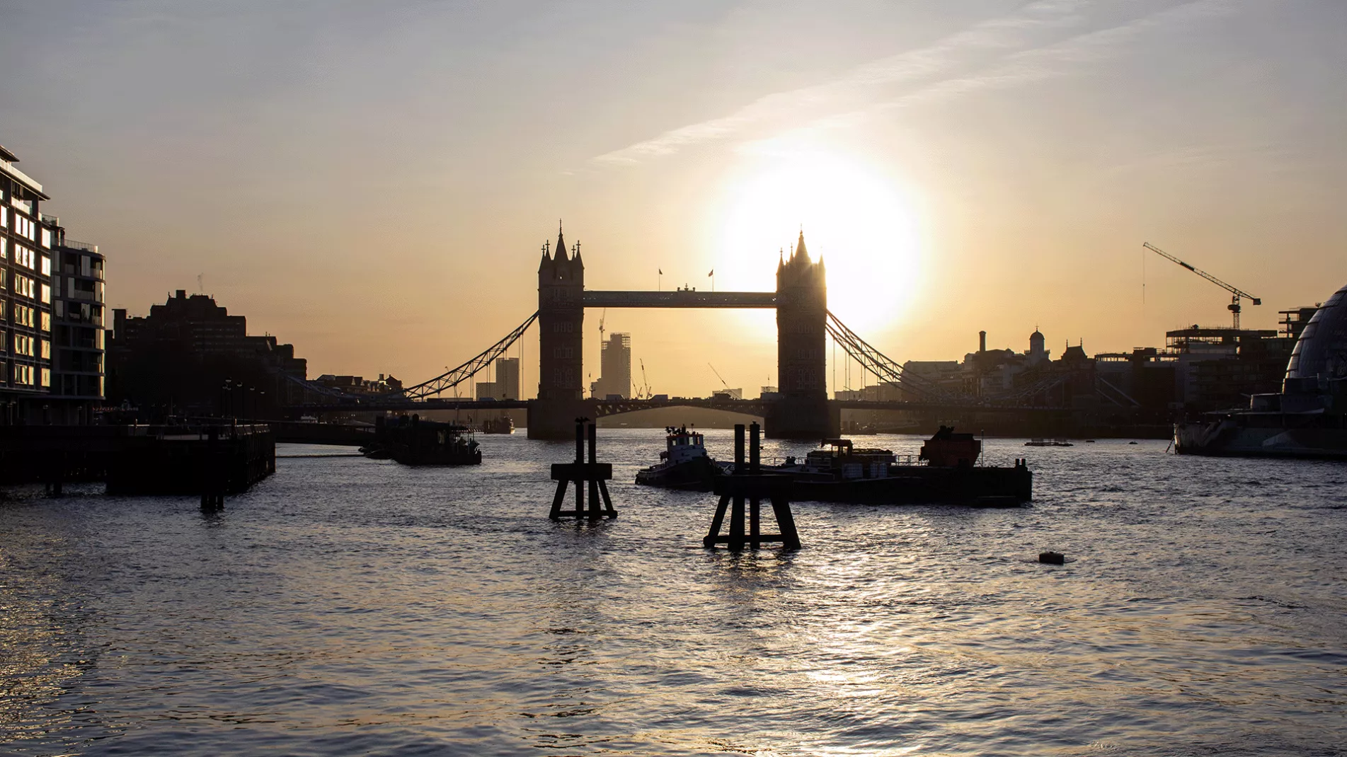 sunrise Tower Bridge Poll of London