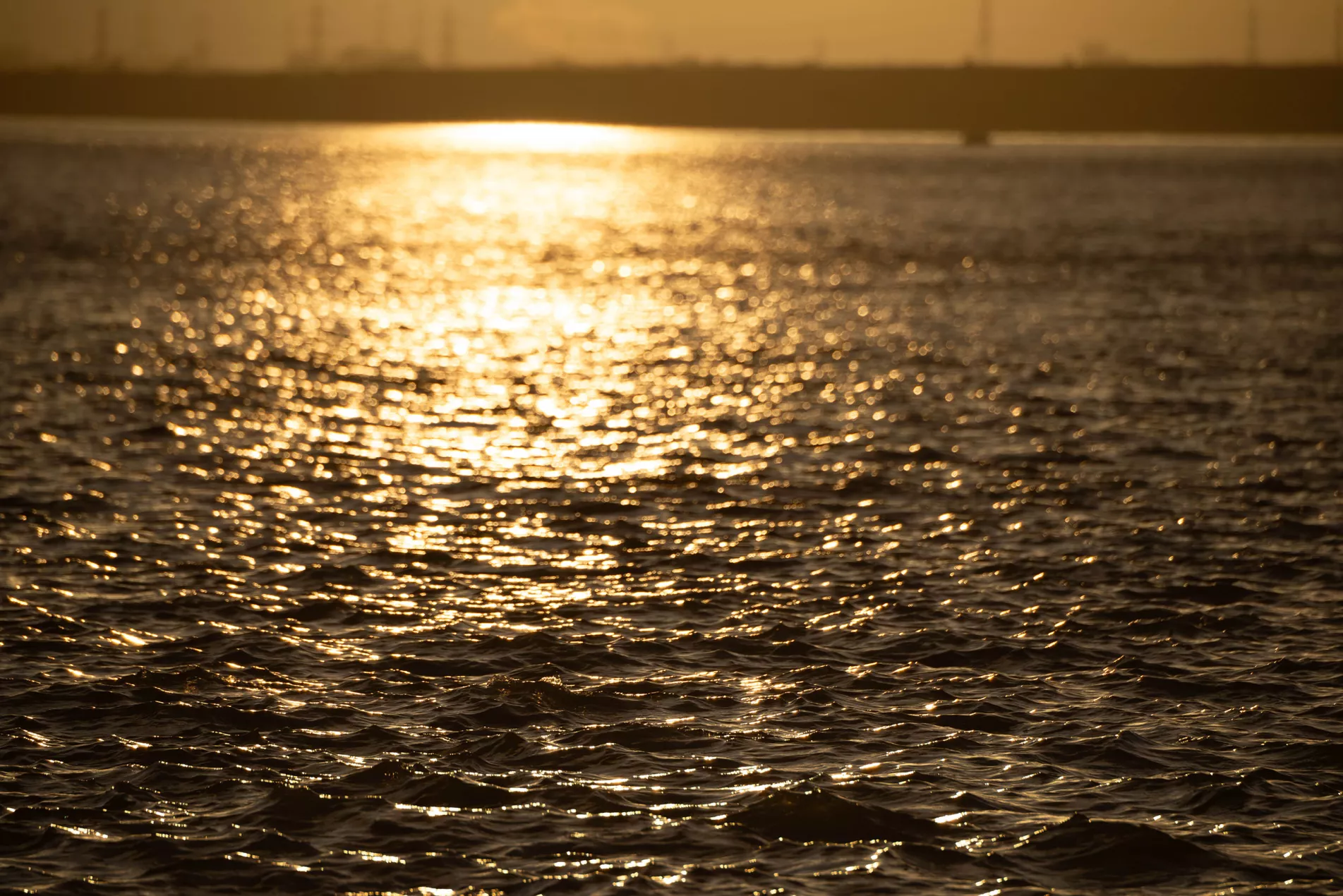 Generic River Thames water with sunset