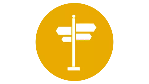 Sign post icon