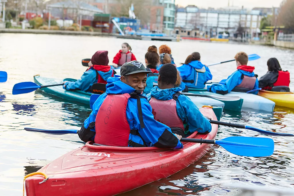 People in Kayaks at Islington Boat Club