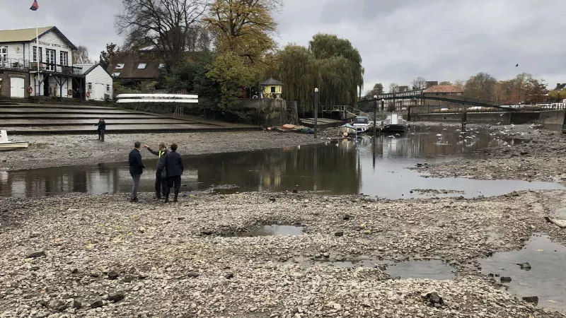 Richmond Draw off with river drained down